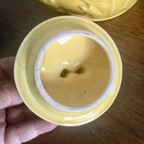 Vintage Red Wing Pottery Teapot - Yellow No. 259 - Picture 11 of 14